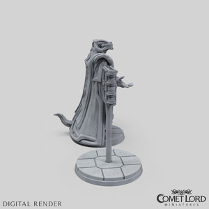 Artashir, Dragonborn Wizard & Grimoire Viridi - Physical Version