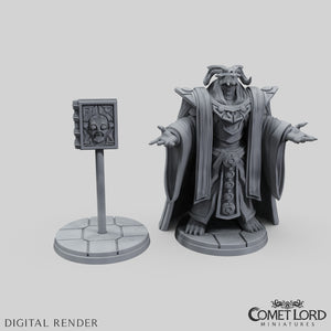 Artashir, Dragonborn Wizard & Grimoire Viridi - Physical Version