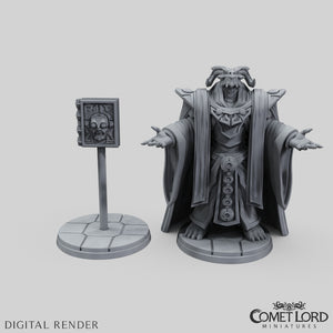 Artashir, Dragonborn Wizard & Grimoire Viridi - Physical Version