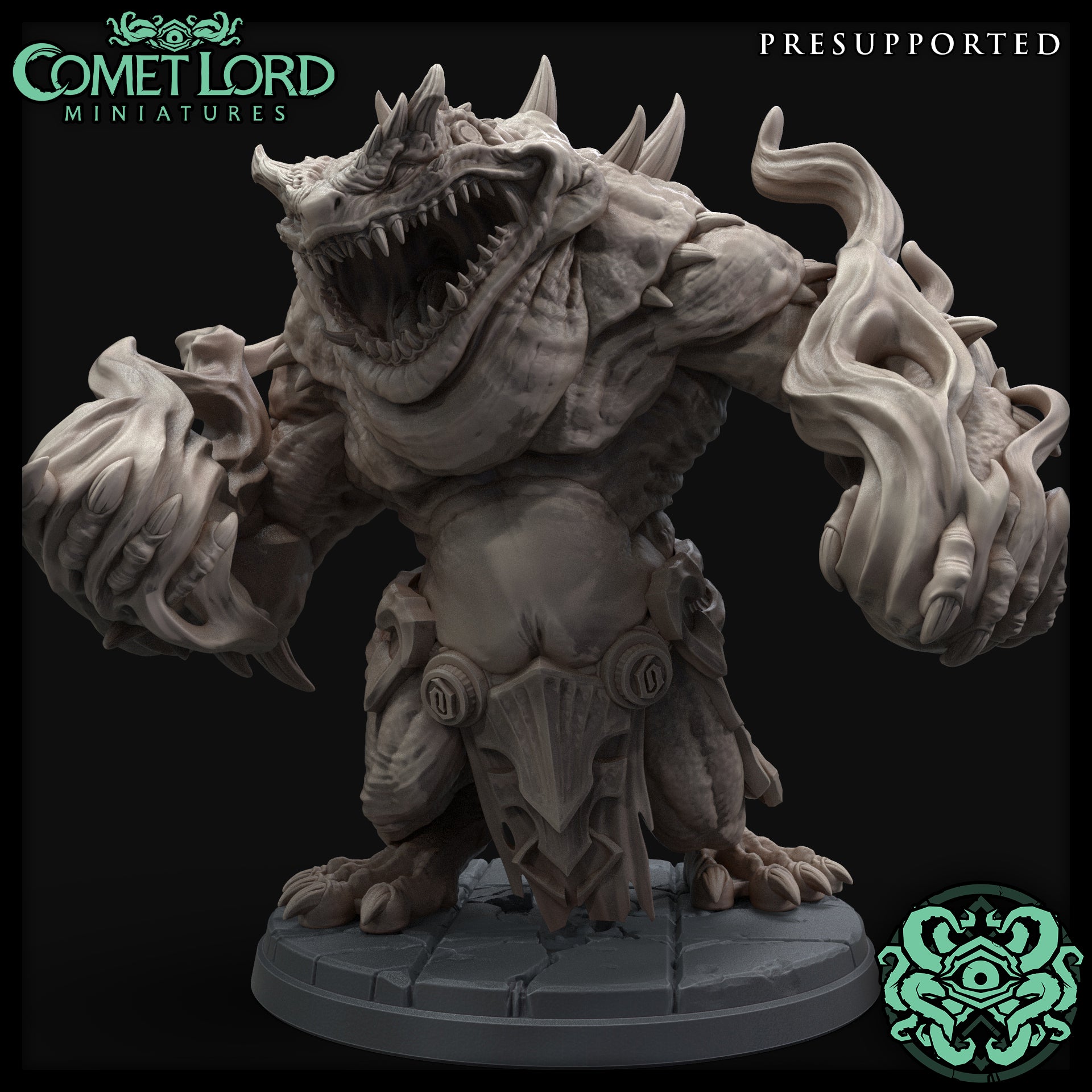 Graum, The Toad Devil - Digital Version - Comet Lord Miniatures
