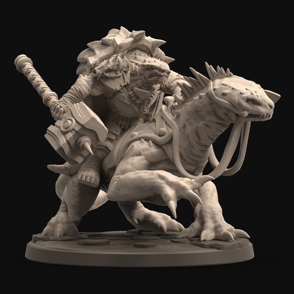Riding Lizard Gex - Digital Version - Comet Lord Miniatures