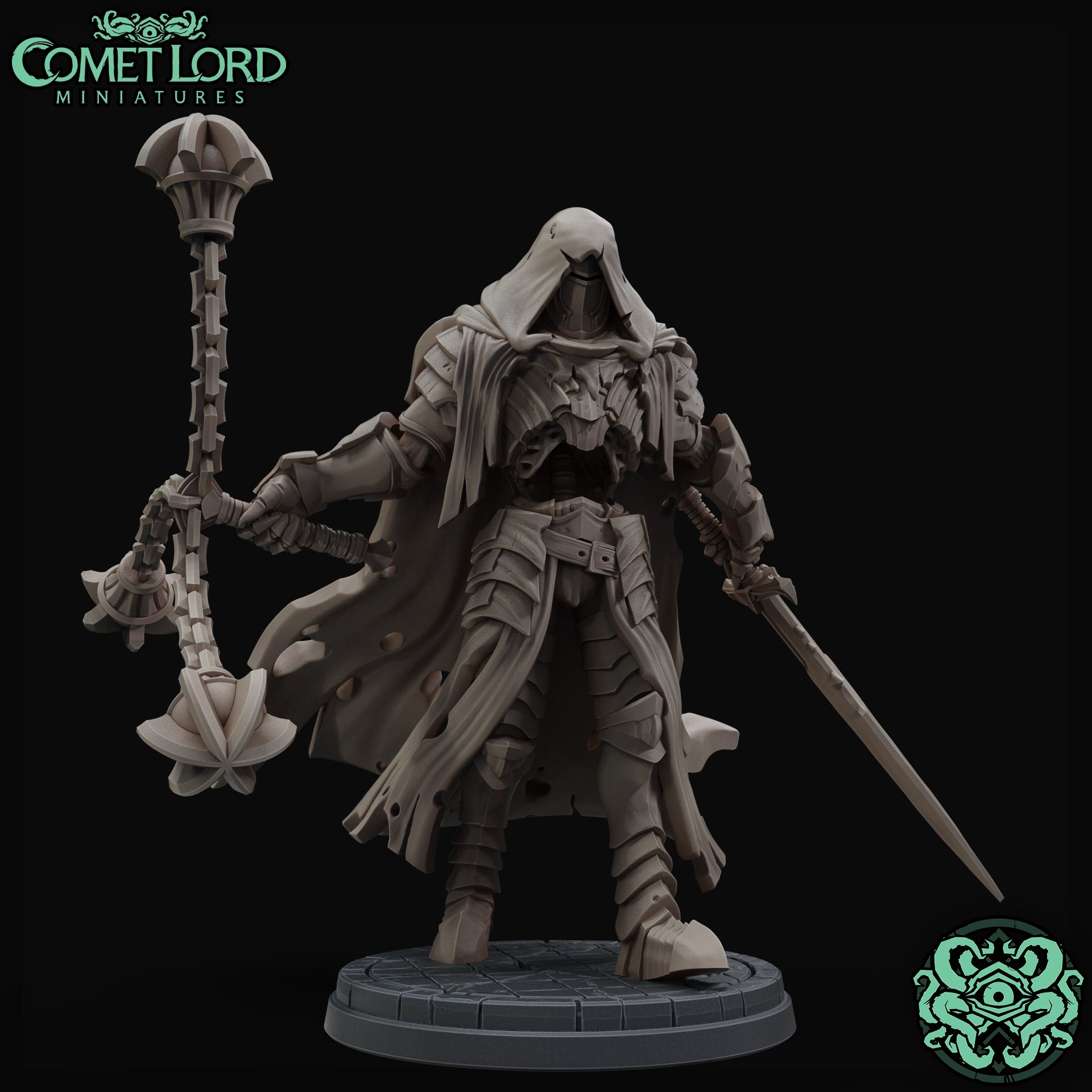 Wolfram, The Death Knight - Digital Version - Comet Lord Miniatures