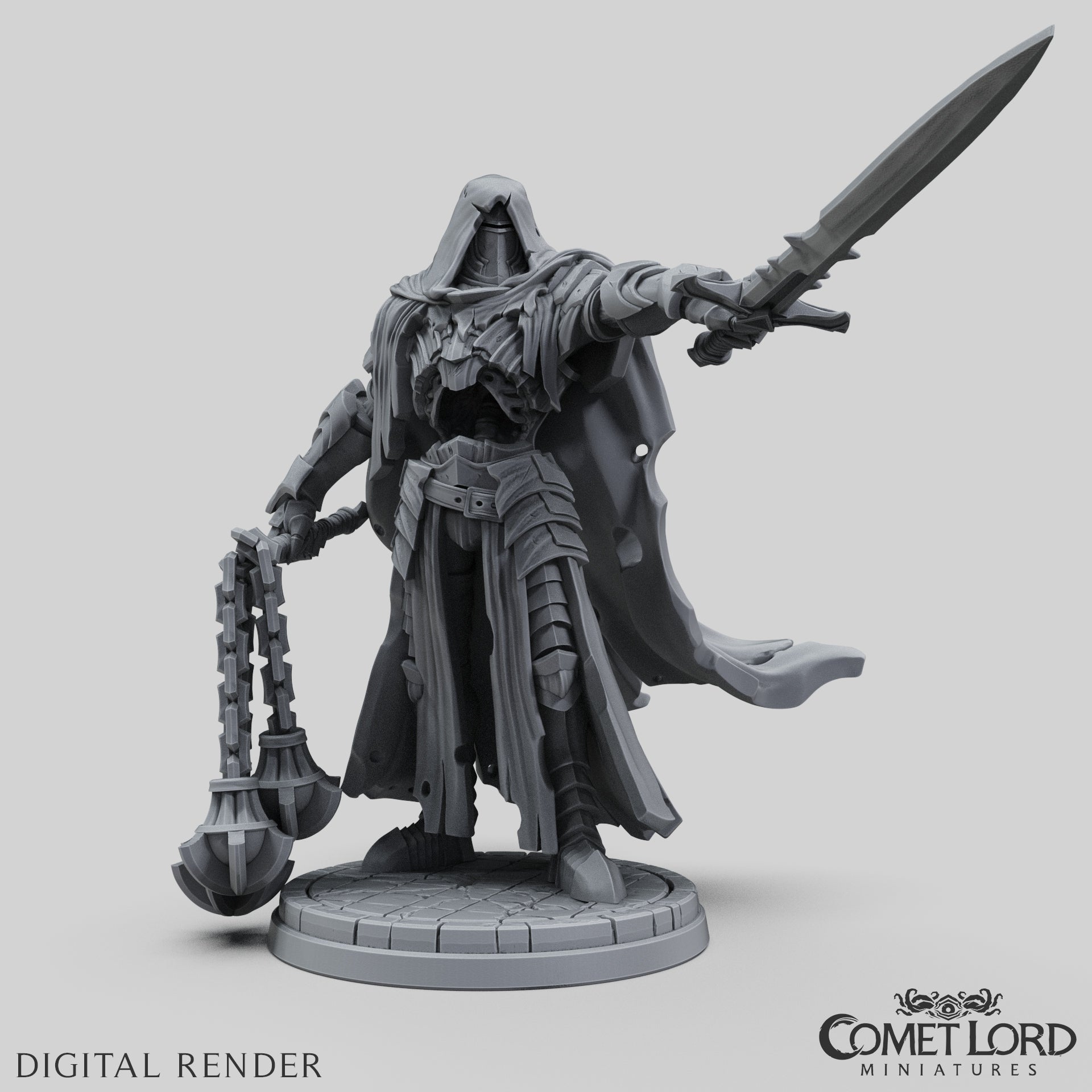 Wolfram, The Death Knight - Physical Version - Comet Lord Miniatures