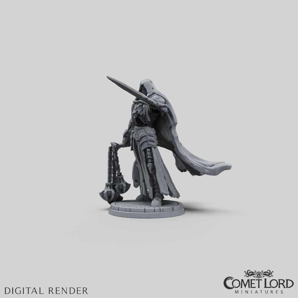 Wolfram, The Death Knight - Physical Version - Comet Lord Miniatures