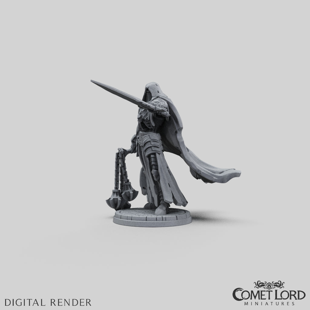 Wolfram, The Death Knight - Physical Version - Comet Lord Miniatures