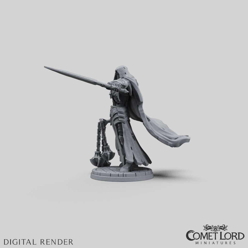 Wolfram, The Death Knight - Physical Version - Comet Lord Miniatures