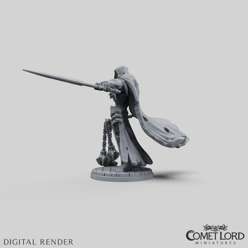 Wolfram, The Death Knight - Physical Version - Comet Lord Miniatures
