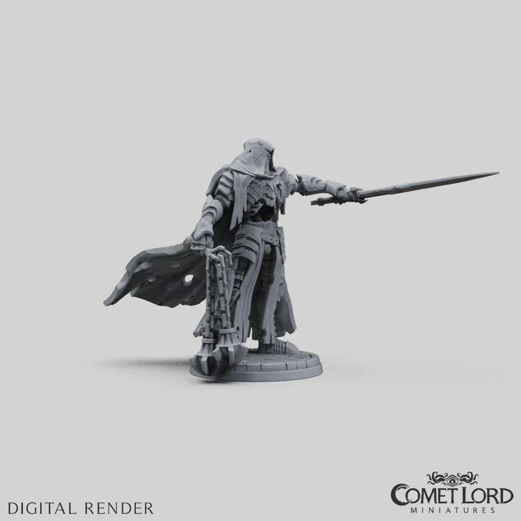 Wolfram, The Death Knight - Physical Version - Comet Lord Miniatures